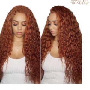 lace frontal curly ginger