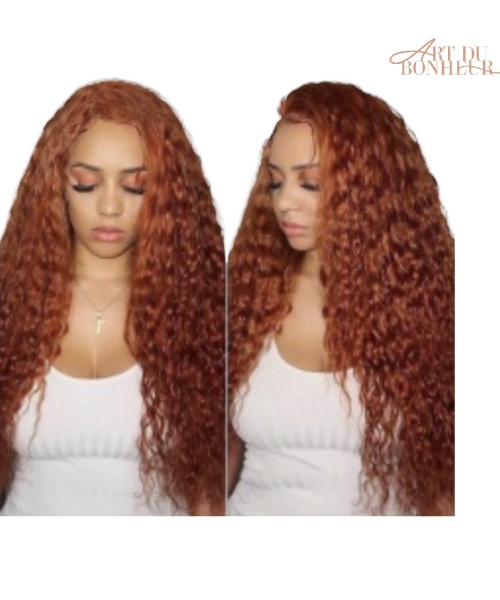 lace frontal curly ginger