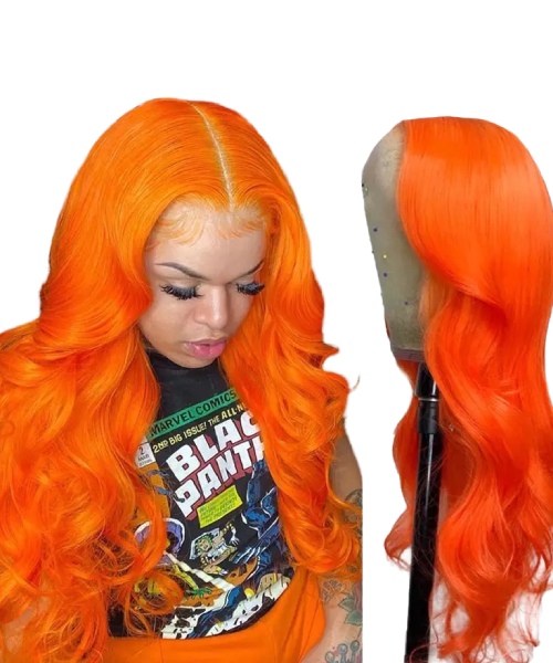 lace frontal wig orange