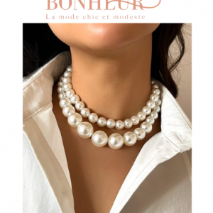 Double collier à perles