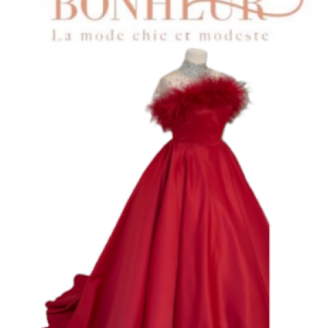 robe rouge avec pompons
