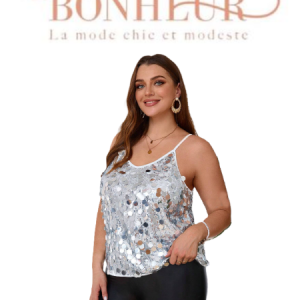 Haut de camisole à paillette
