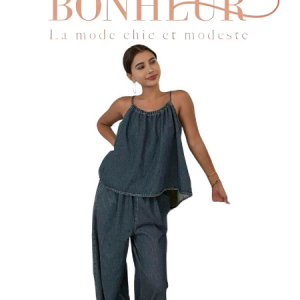 Salopette en denim délavé vintage