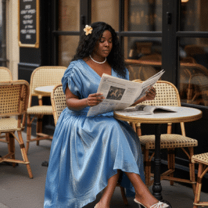 Robe Élégante Ciel