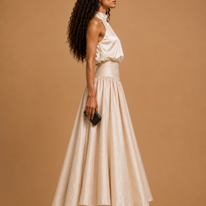 Jupe Champagne Élégance Couture.