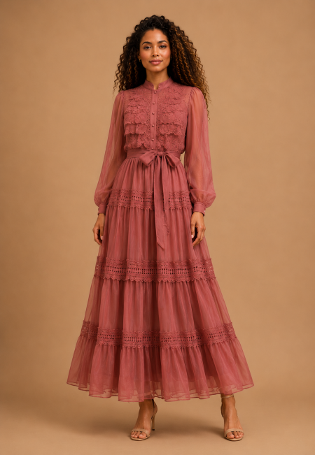 La Robe Rose Élégance Romantique