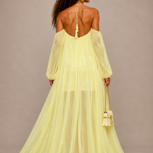 Robe Jaune Voile